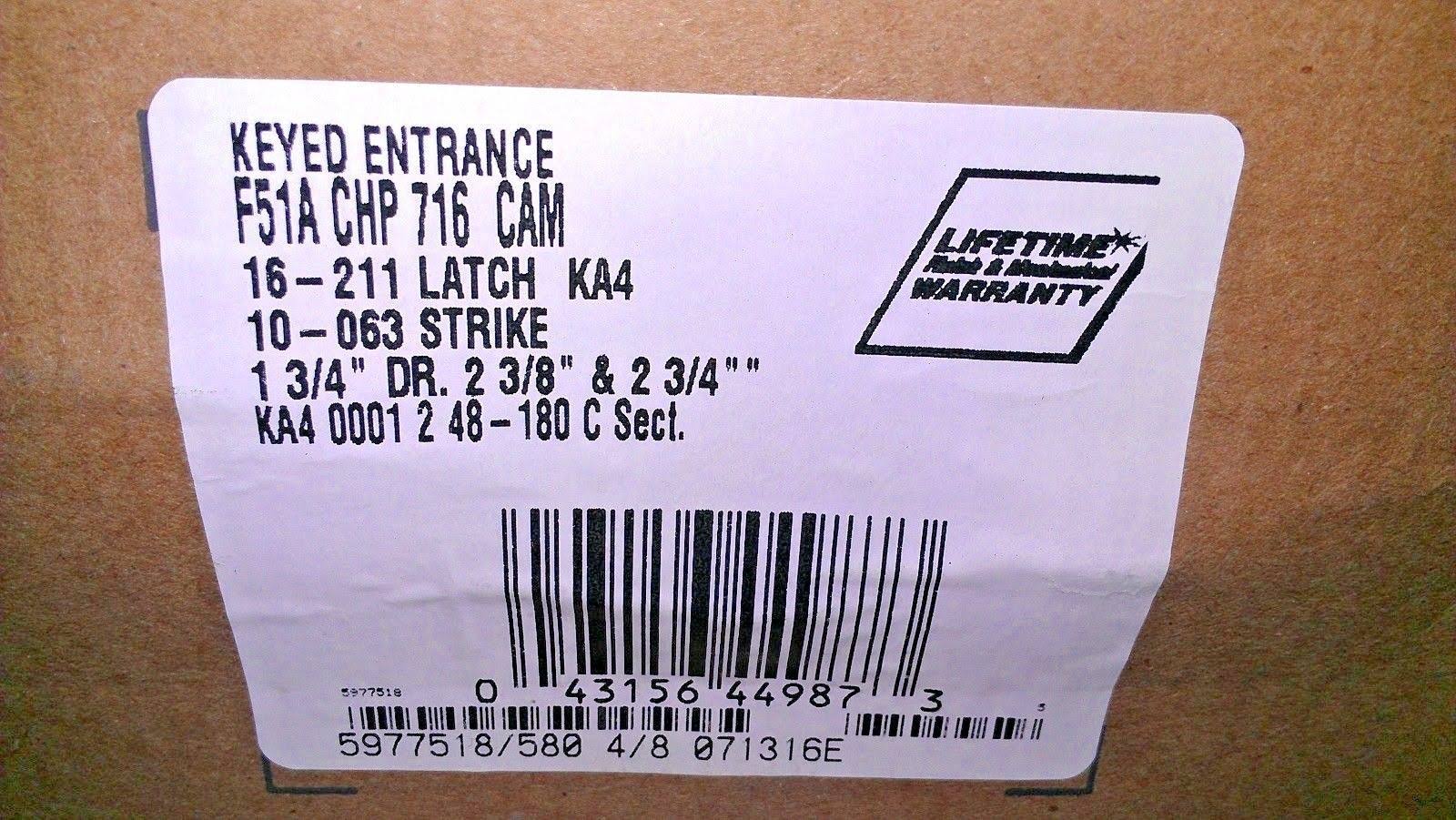 Champagne Camelot Rose Keyed Entry Lock with Latch and Strike, Aged Bronze Finish P9806
