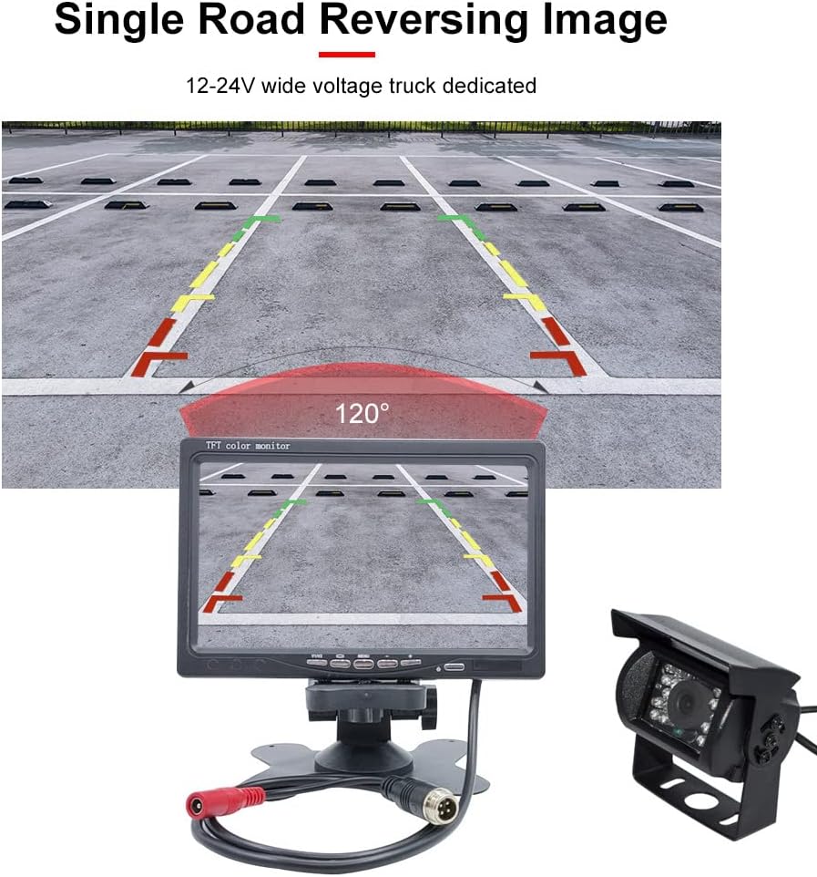 7 Inch 1080P Waterproof Rear View Camera with Monitor Kit L70058