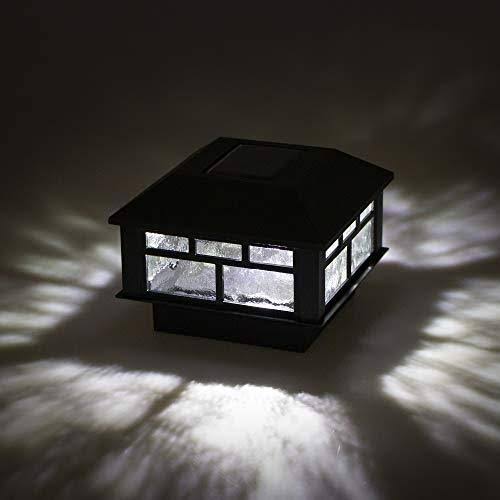 6 Pack Solar Powered Post Cap Light for 4x4 or 5x5 Posts X401