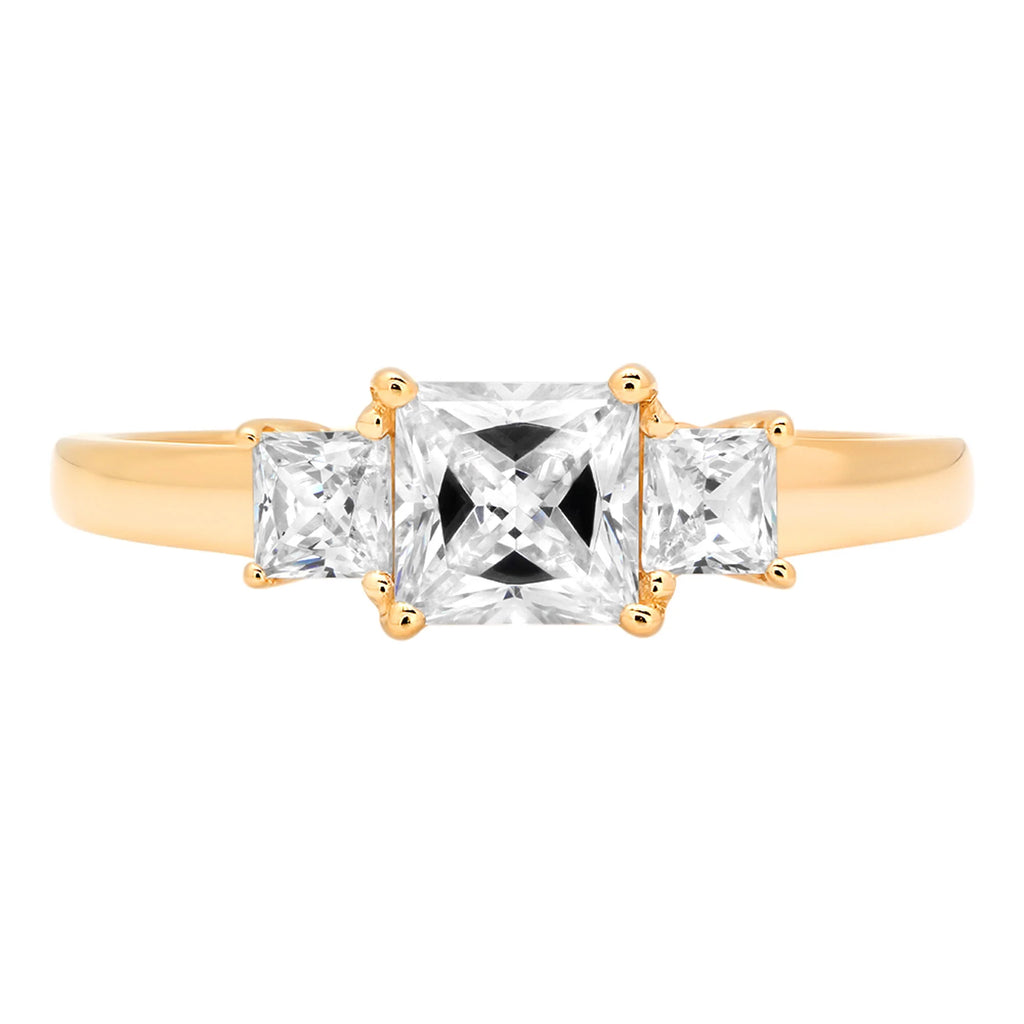 14k Yellow Gold Three-Stone Ring K311167