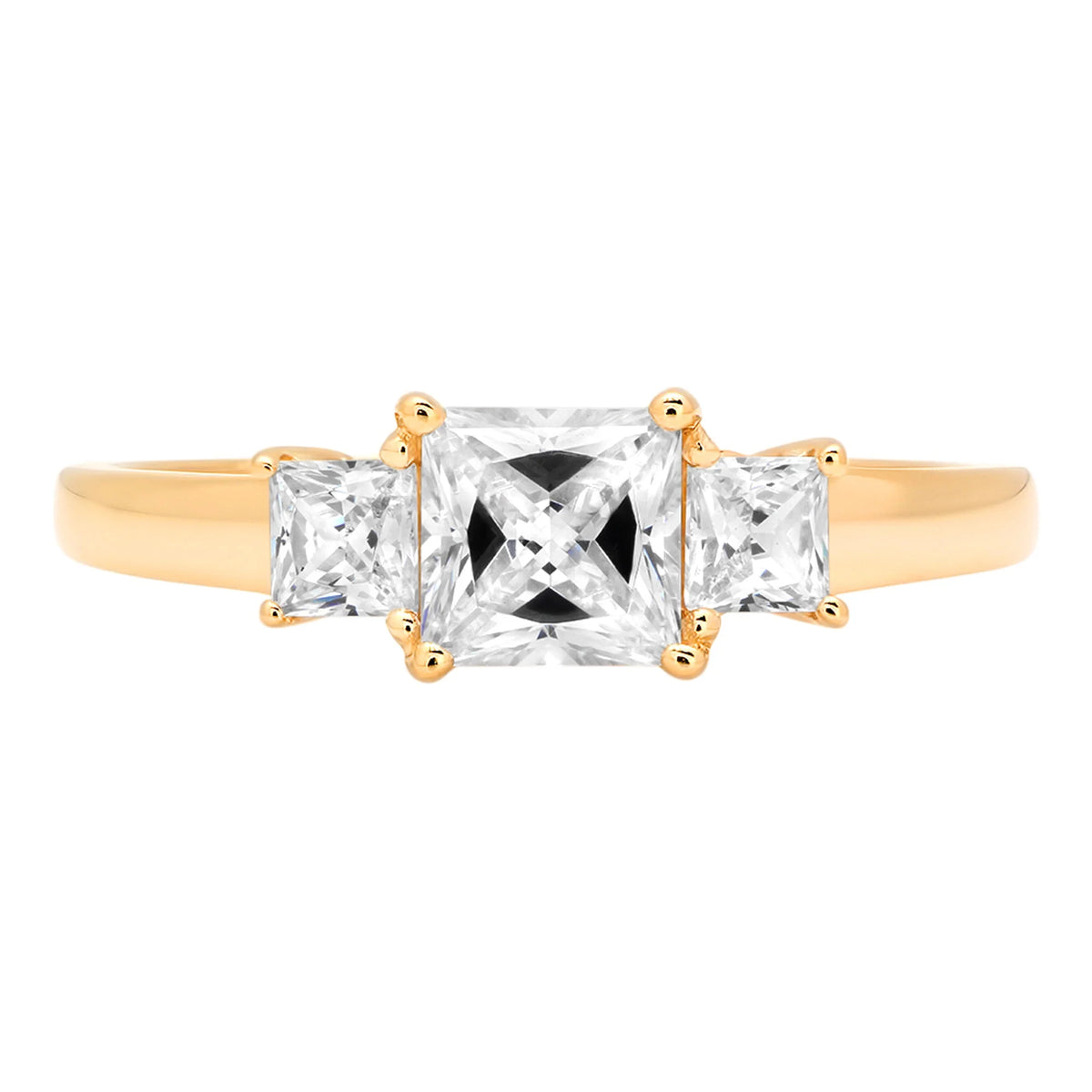 14k Yellow Gold Three-Stone Ring K311167