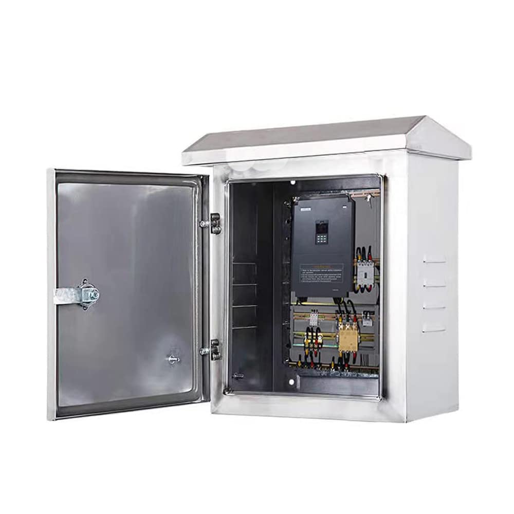 304 Stainless Steel Electrical Box 20'' x 16'' x 8'' IP65 Weatherproof Enclosure with Mounting Plate A423