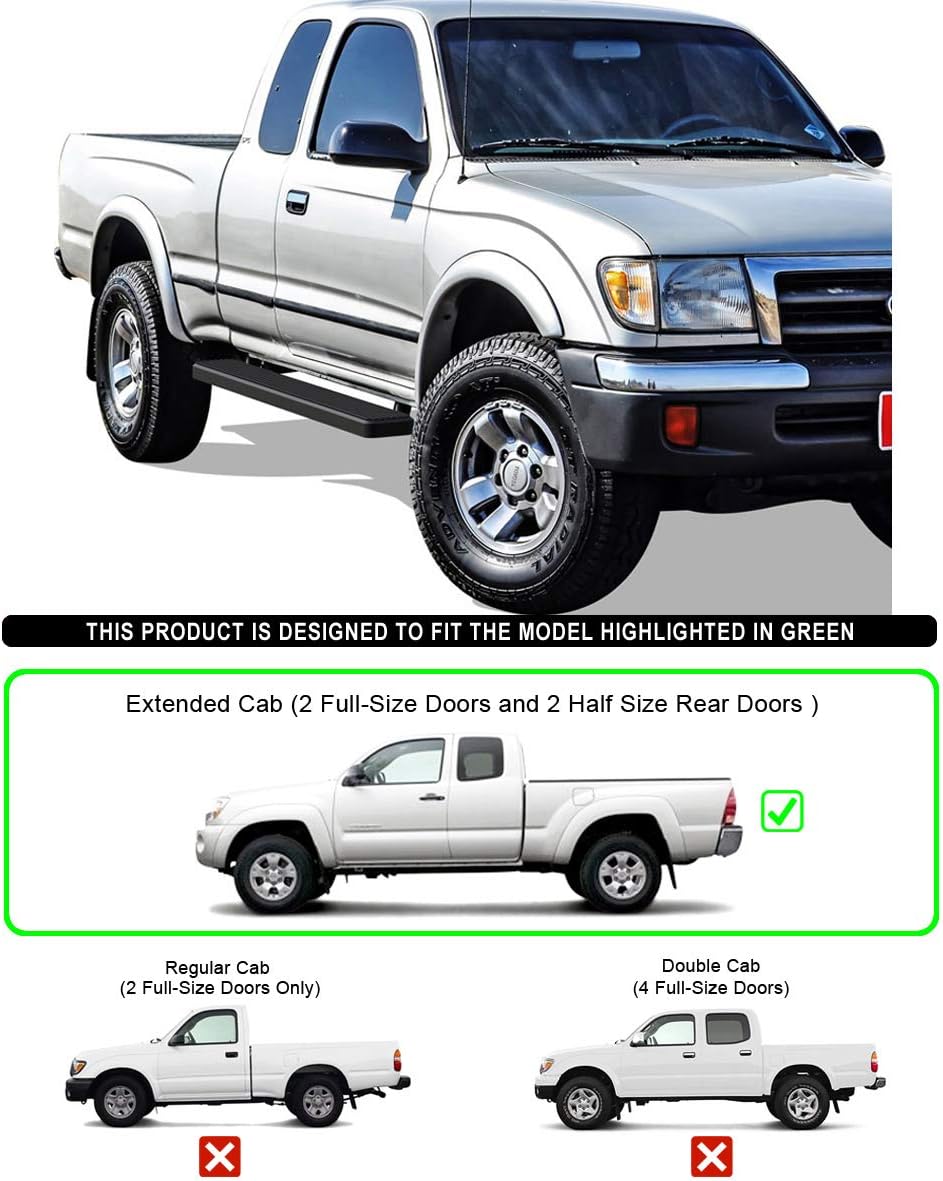6in Black Running Boards V269416