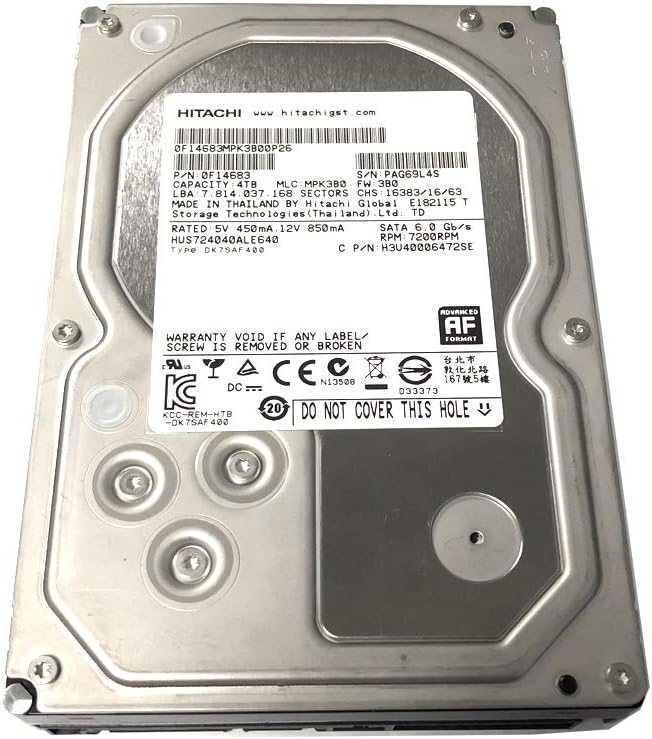 3.5-Inch 4TB 7200RPM SATA III Enterprise Hard Drive K276