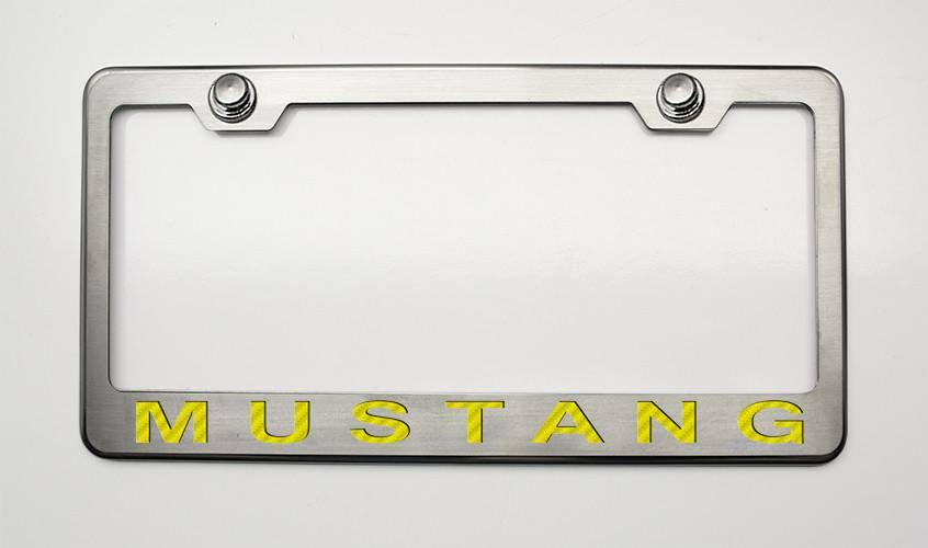 Black Red License Plate Frame M482036