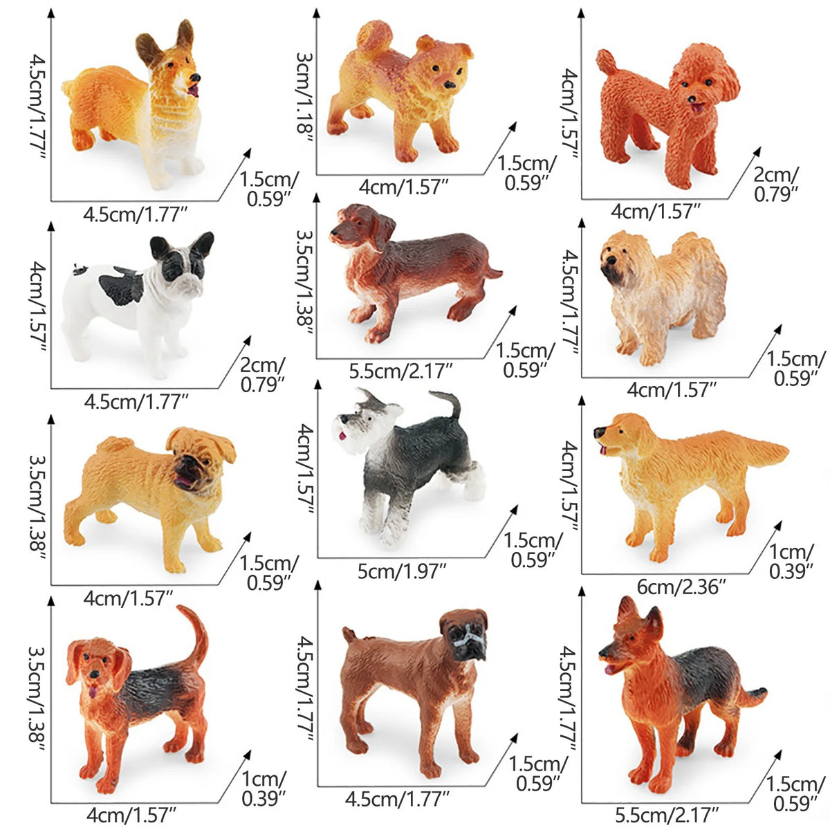12PC Colorful Simulation Lizard Mini Animals Model Ornaments W8560