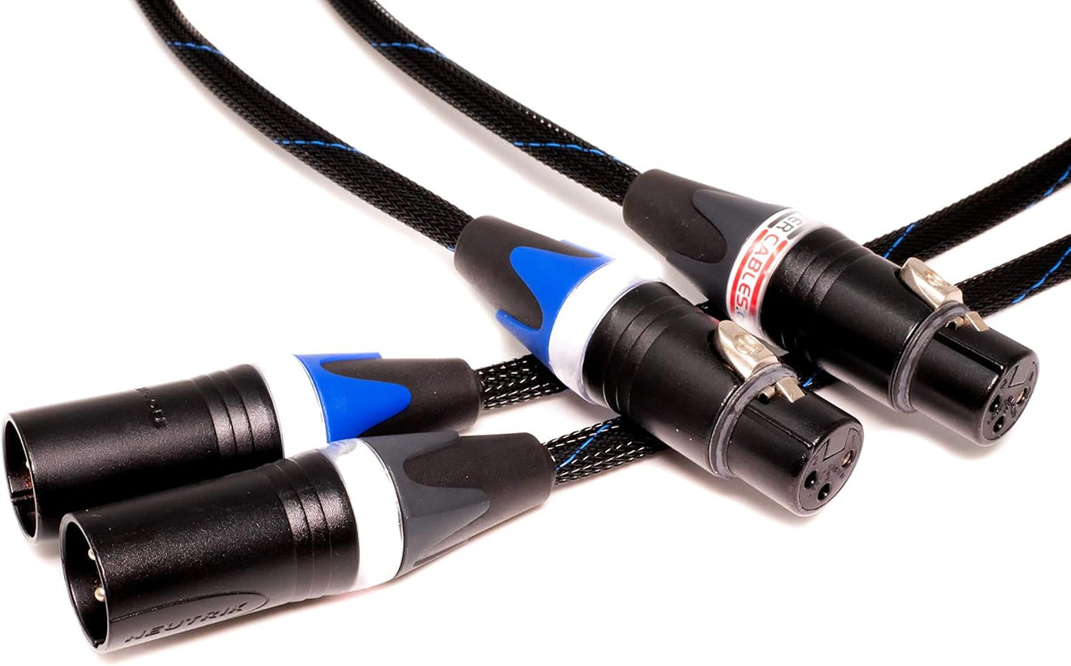 Balanced XLR Cables - Stereo Pair (2 Cables) - 3 Feet N23150
