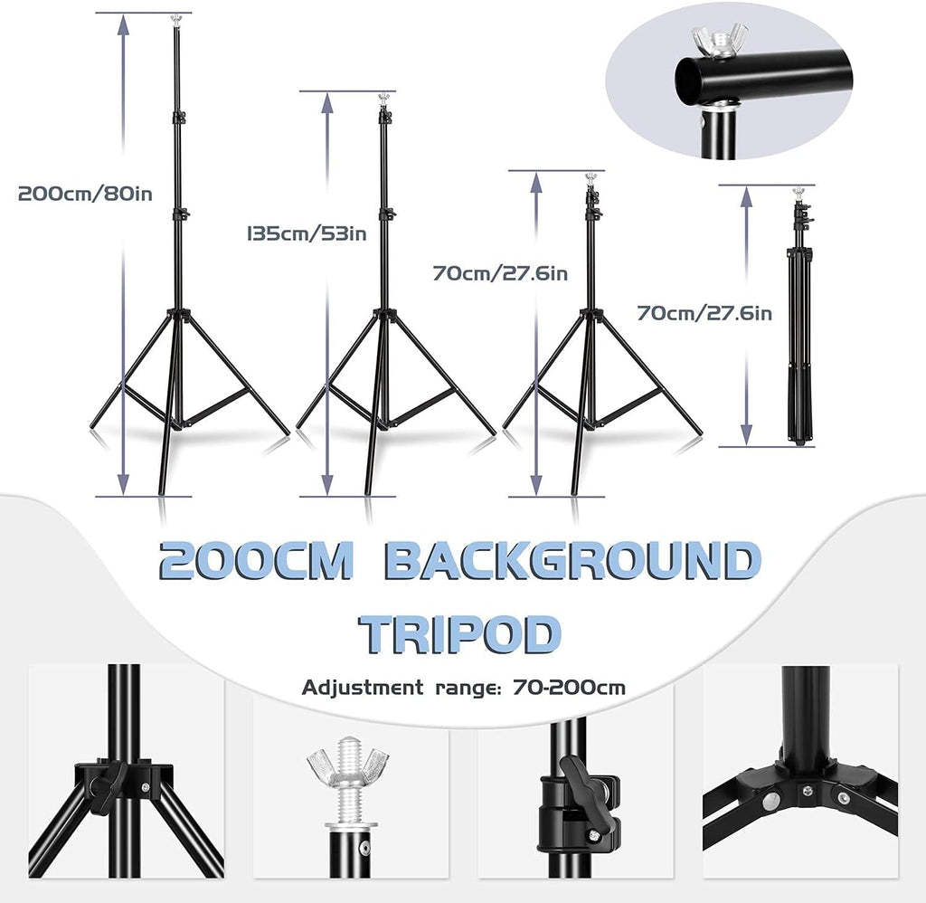 7x10 FT Adjustable Backdrop Stand with Carrying Bag G26322