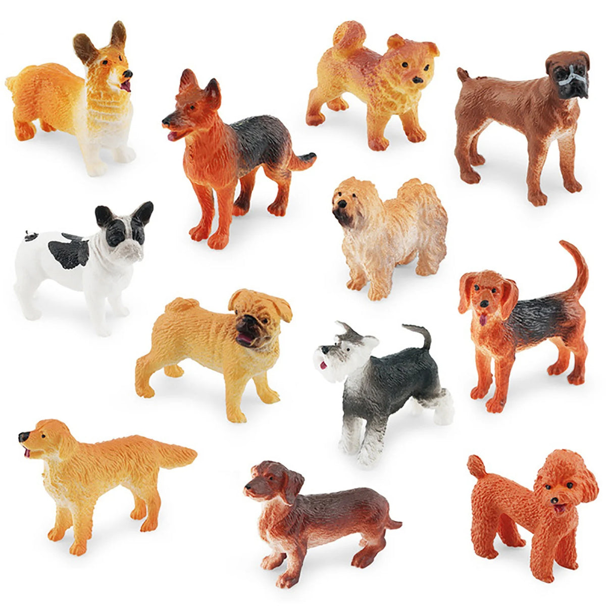 12PC Colorful Simulation Lizard Mini Animals Model Ornaments W8560