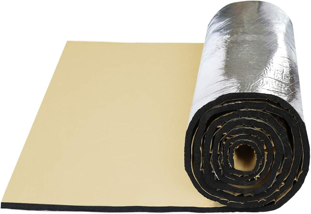 Car Exhaust Muffler Heat Sound Deadener Insulation Mat 118" x 40" Pack of 2 T3110