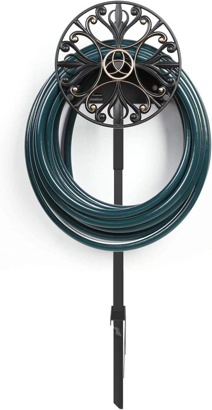 Garden Hose Holder, Wall Hose Hanger, Stainless Cast Aluminum, Pack of 2 R3956
