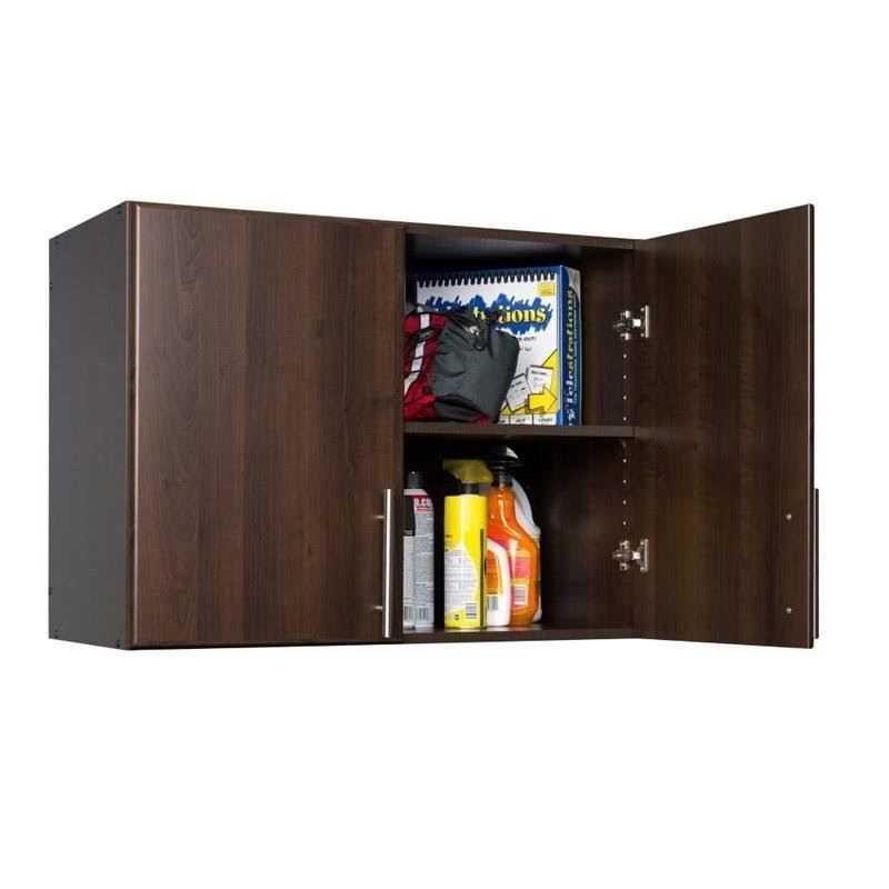 32x22 Stackable Wall Storage Cabinet in Espresso J9623