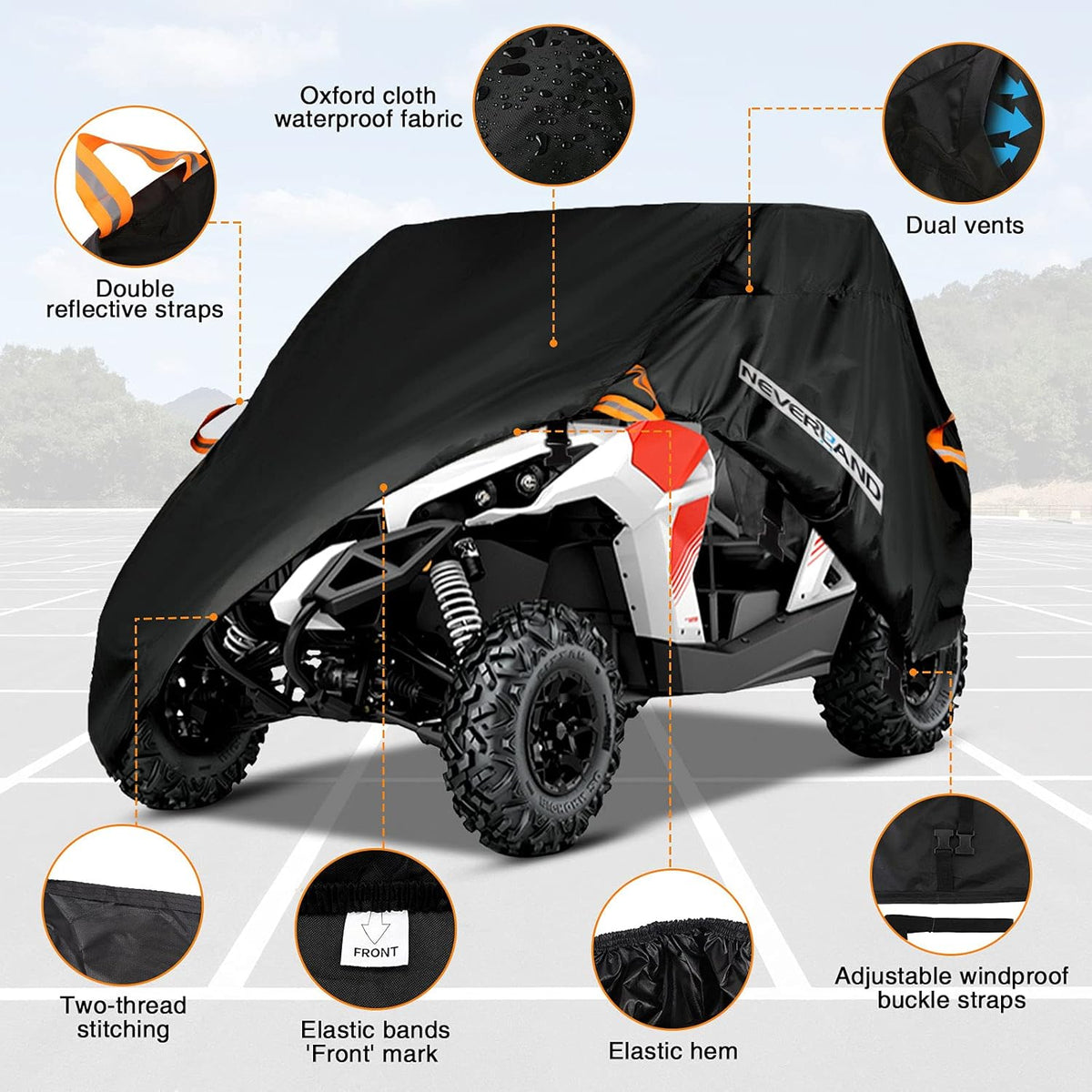 UTV Covers, Sun-UV Rain Snow Protector Universal N562367