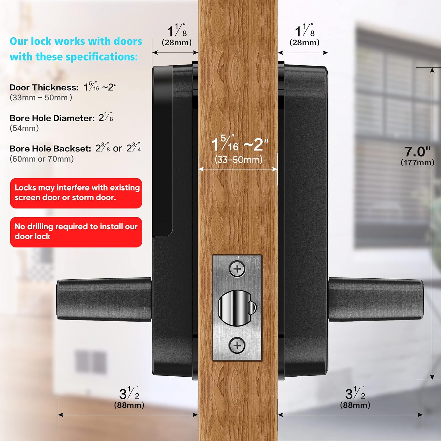 Keyless Fingerprint Door Lock W782401