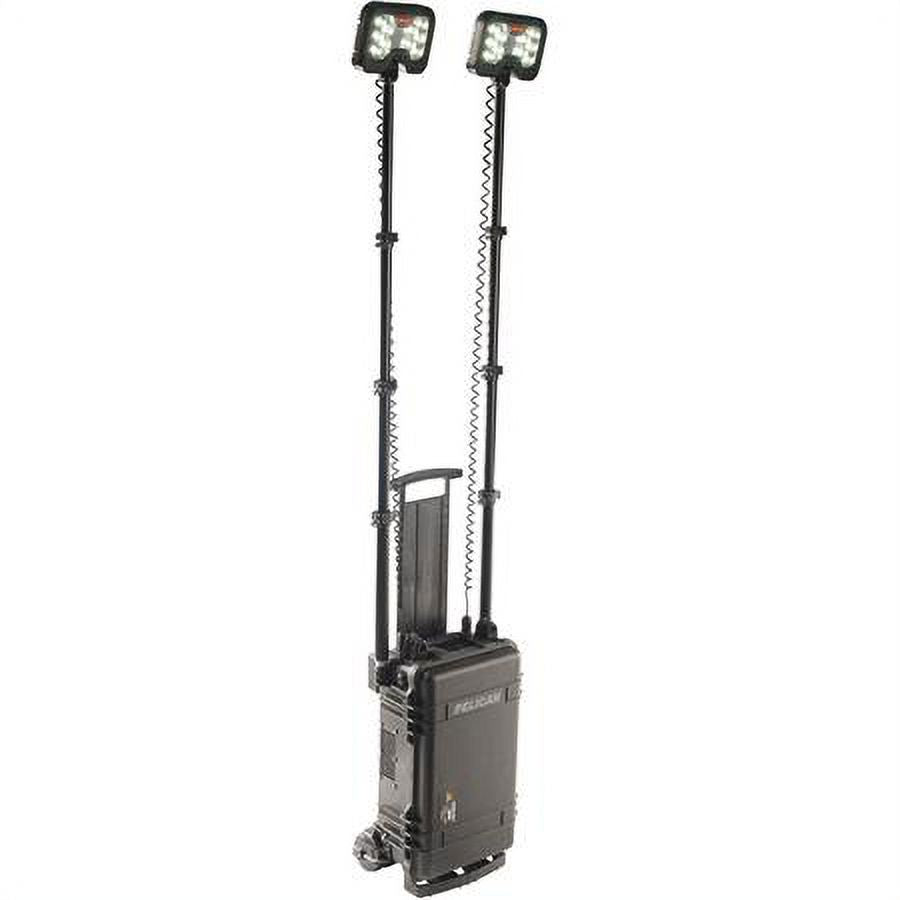 Black Remote Area Lighting System, 2 Lamp Heads O96791