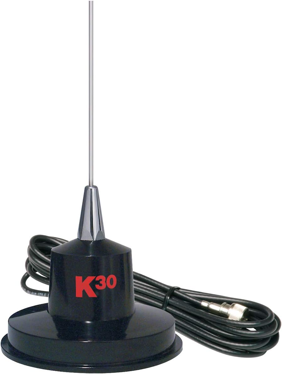 35" Stainless Steel CB Antenna, Black, Pack of 2 A483