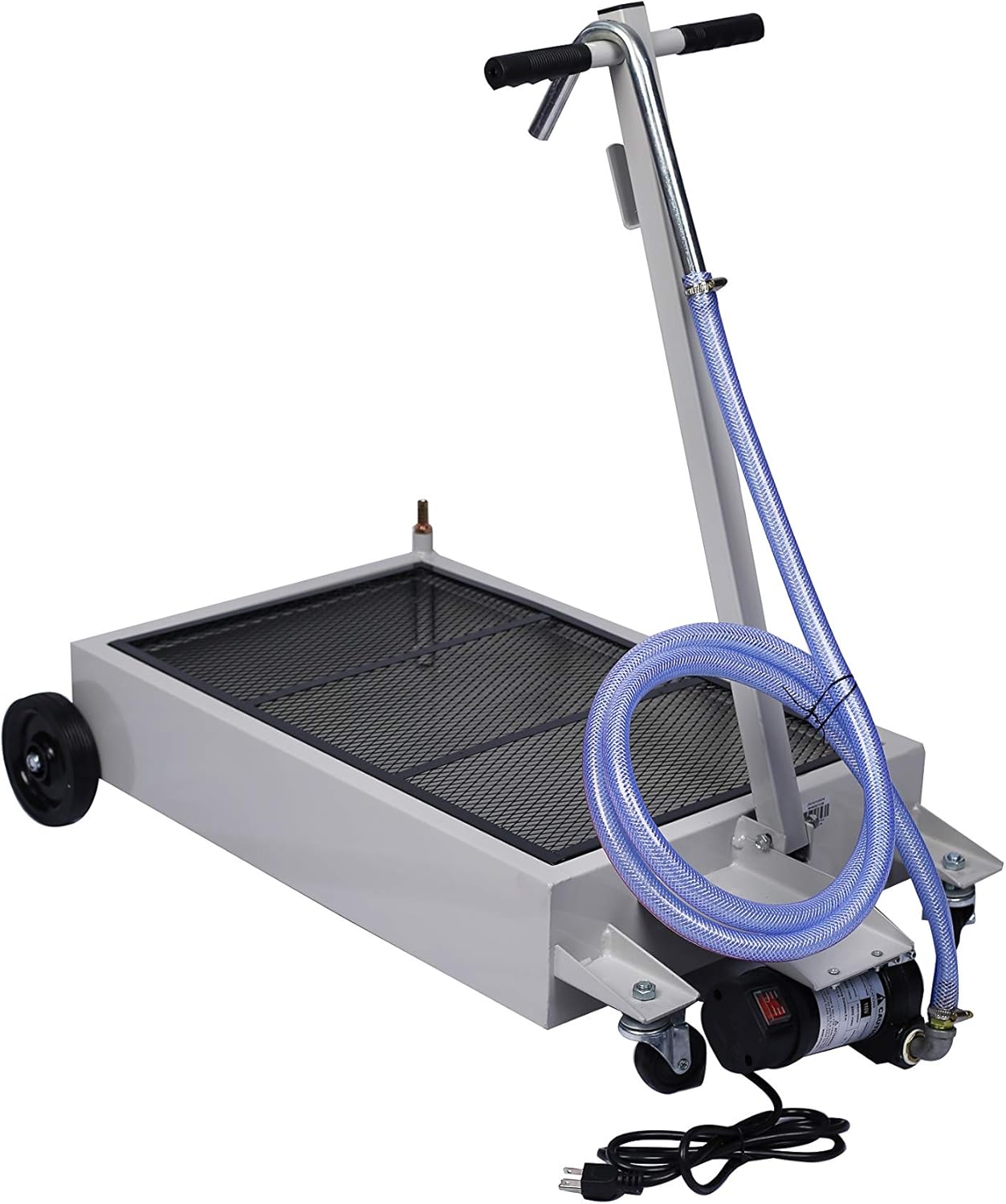 15 Gallon Low Profile Oil Drain Pan with Electric Pump U676096