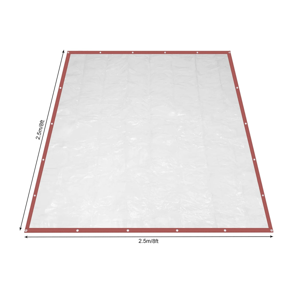 Brown Waterproof PVC Tarpaulin Canopy 8'*8' J13107