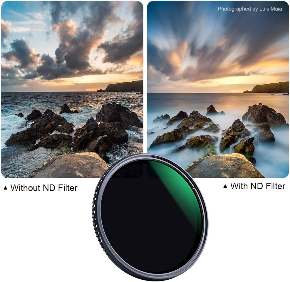 55mm Variable Neutral Density Filter ND8-ND2000, Pack of 2 B278