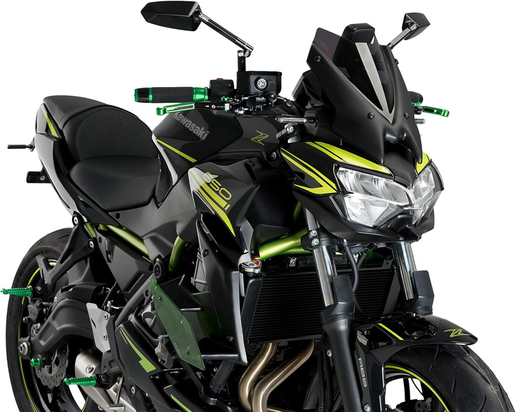 Dark Smoke Windshield for Kawasaki Z650 W784