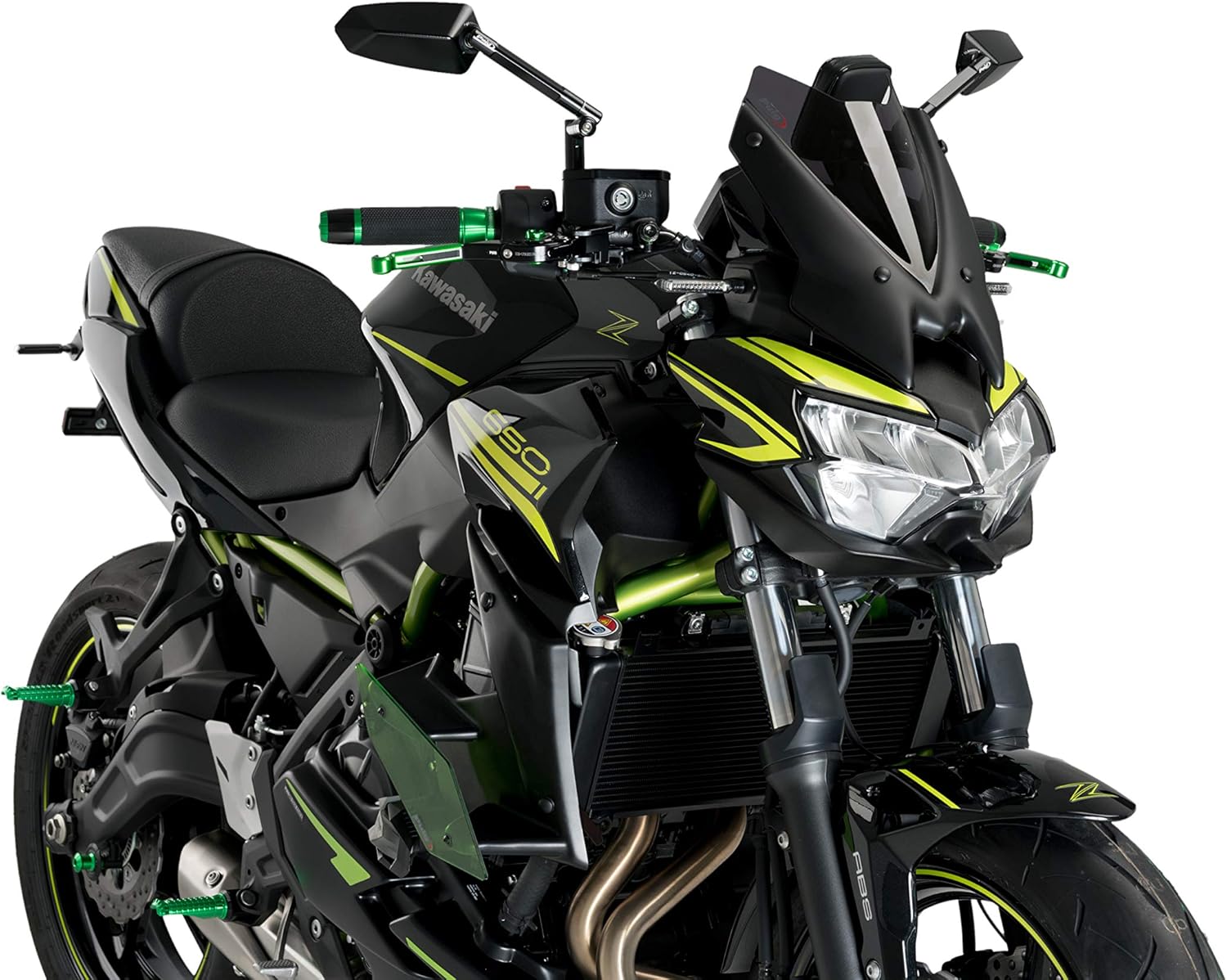 Dark Smoke Windshield for Kawasaki Z650 W784