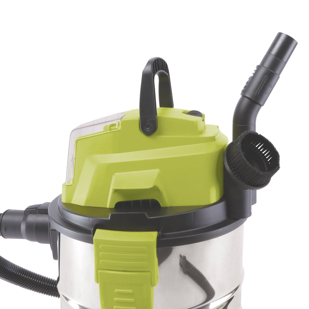 24-Volt Cordless Portable Stainless Steel Wet/Dry Vacuum Kit, 5.2 gal F971319