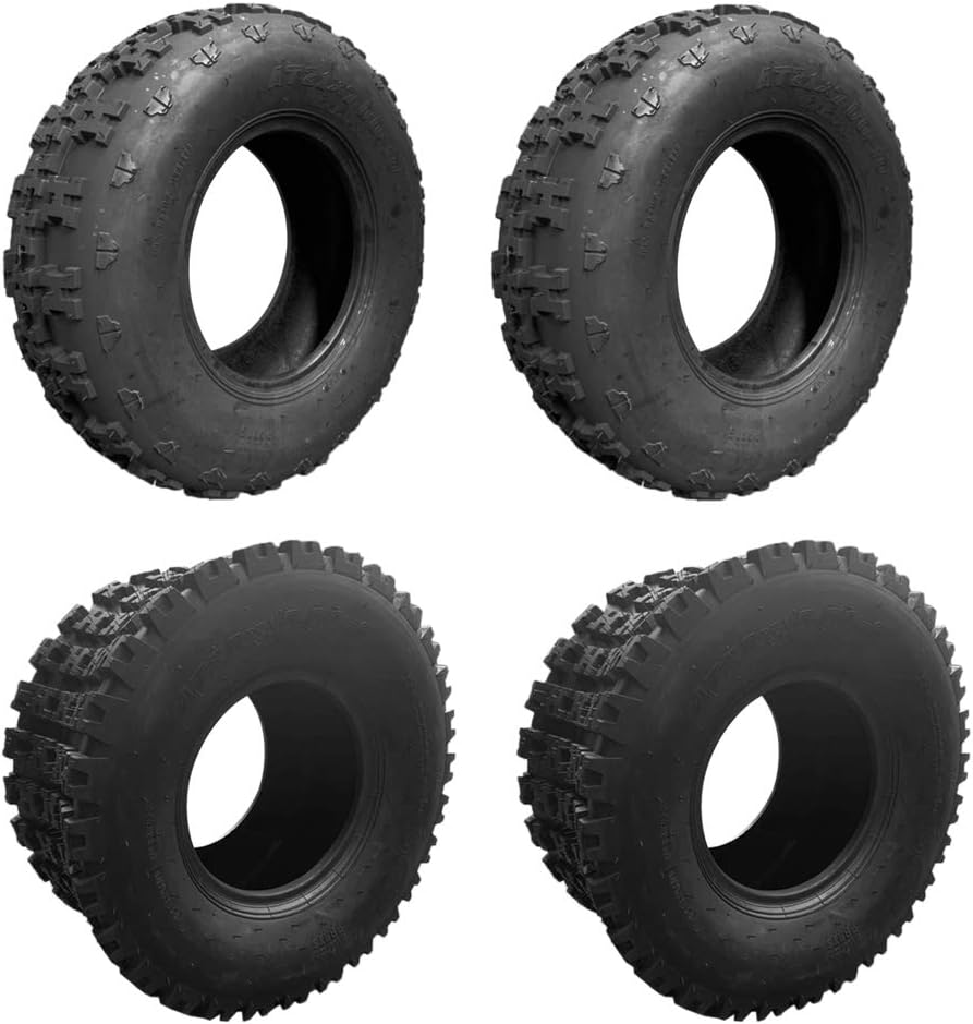21x7-10 20x10-9 ATV Tires Set of 4 Tubeless All Terrain 4Ply H926492