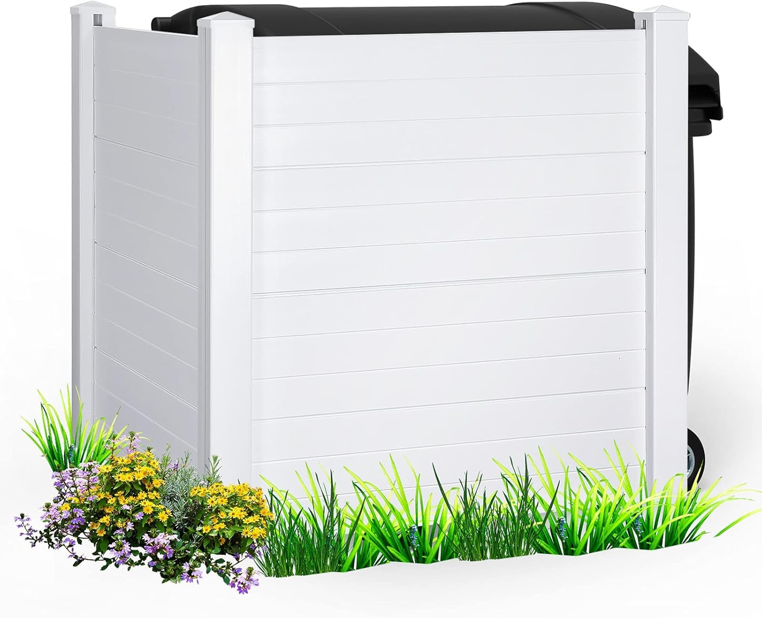 White Vinyl Fence, 2 Panels, 48W x 48H R849