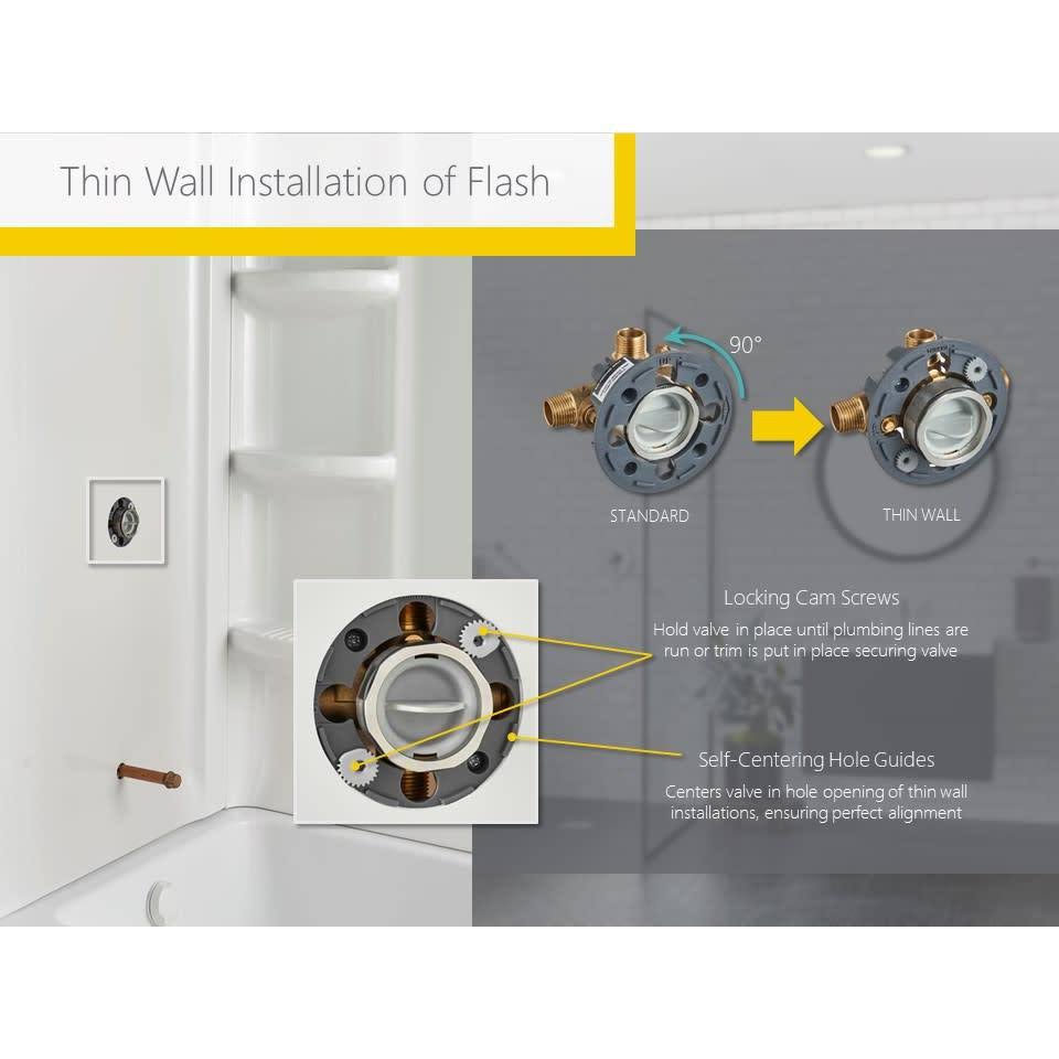 Polished Chrome Tub and Shower Trim Package W538426