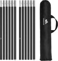 Telescopic Tent Pole Set of 2 Aluminium Adjustable 40 cm - 240 cm G33317