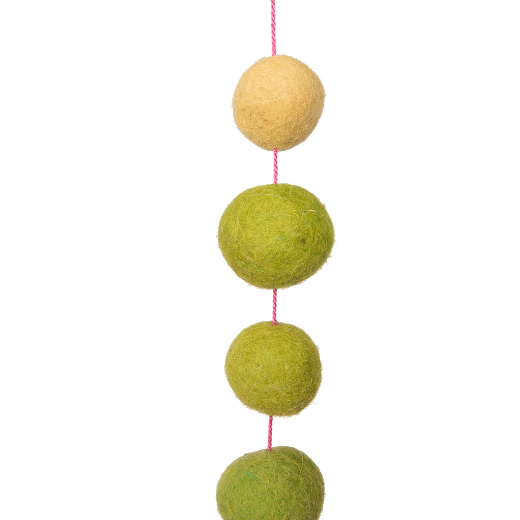 6' Multicolor Wool Pom Pom Garland P898767