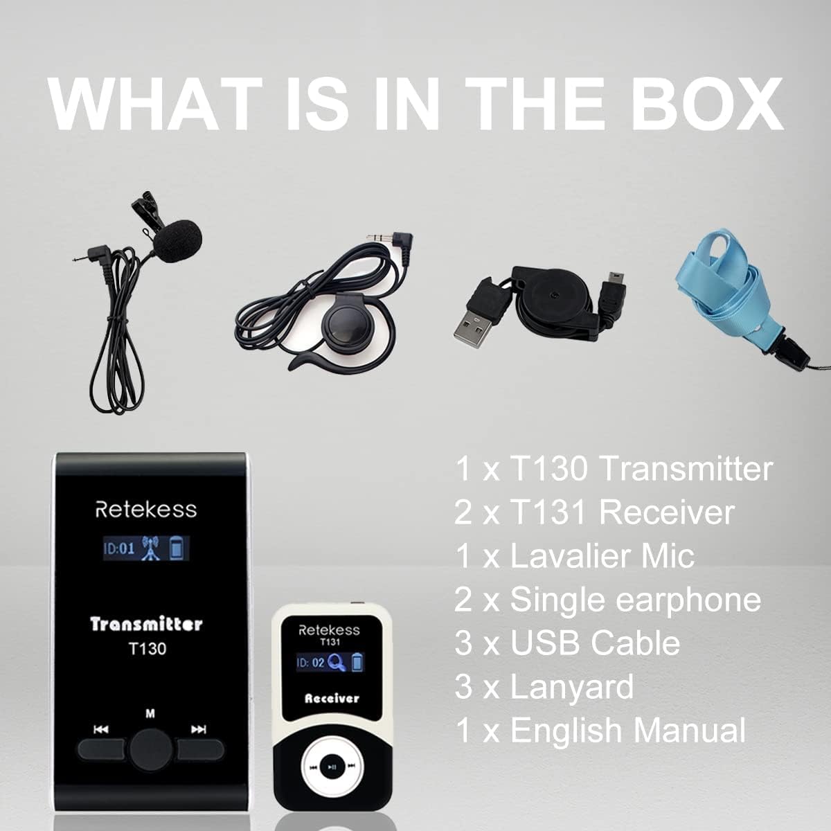 Wireless Tour Guide System, 1 Transmitter 2 Receivers L573546
