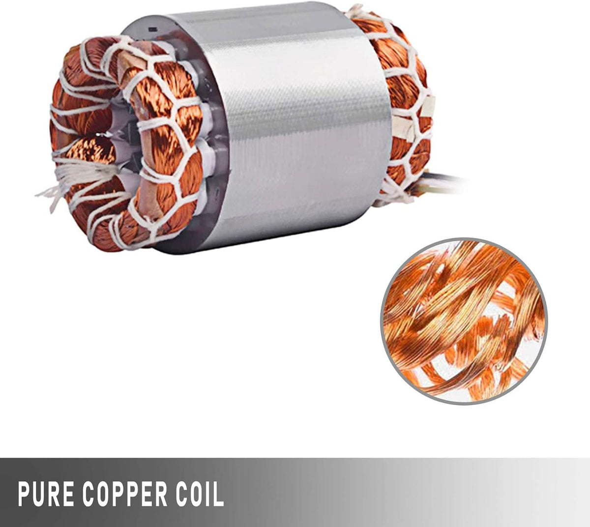 Concrete Vibrator Vibration Motor 100W Single Phase Electric Vibrating Motor Aluminum Alloy Case AC 110V 3600rpm Pack of 2 J85867