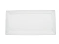 New Bone White Porcelain Rectangular Platter Box of 24 D7859
