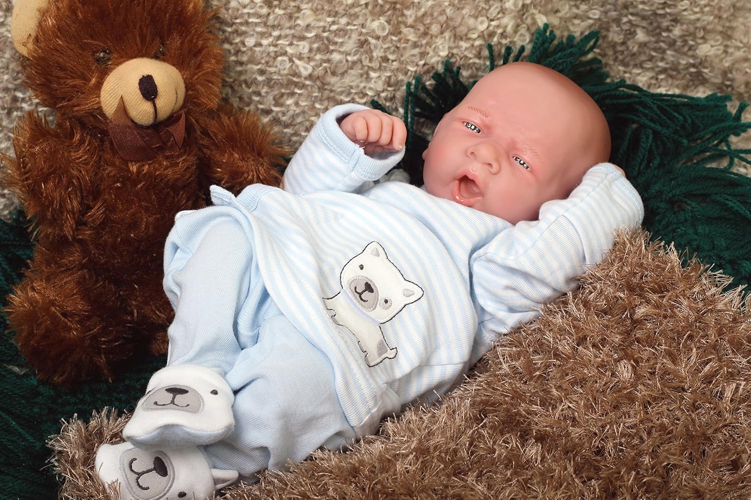 14 inches Preemie Newborn Soft Vinyl Reborn Baby Boy Doll B2743
