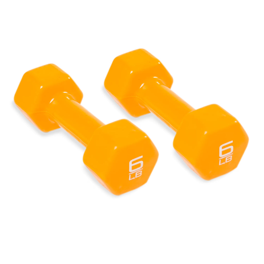6 Pound Pair Vinyl Coated Dumbbells L772349