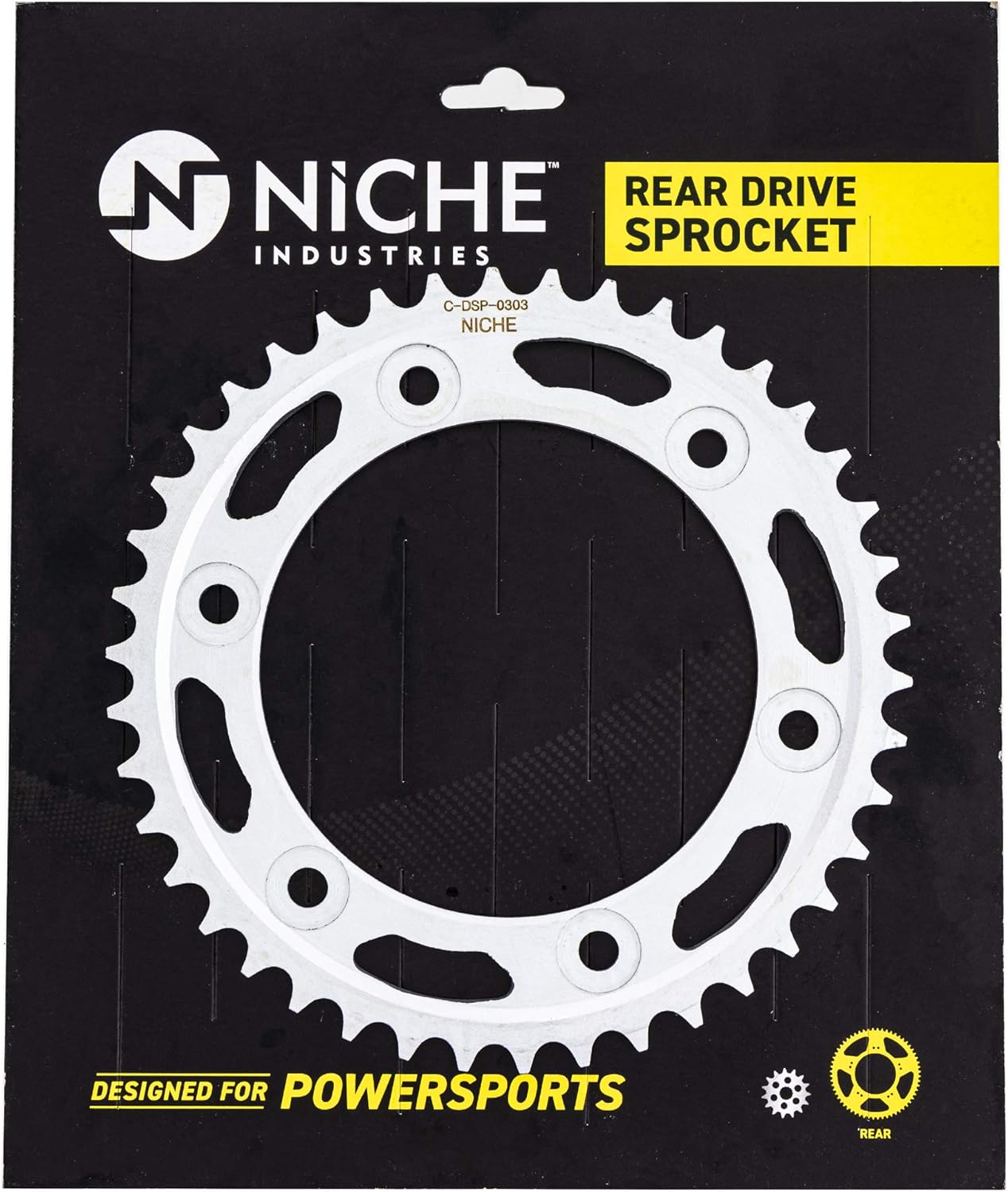 Drive Sprocket Chain Combo Front 16 Rear 42 Tooth 530HZ Standard 120 Links Pack of 2 Z410