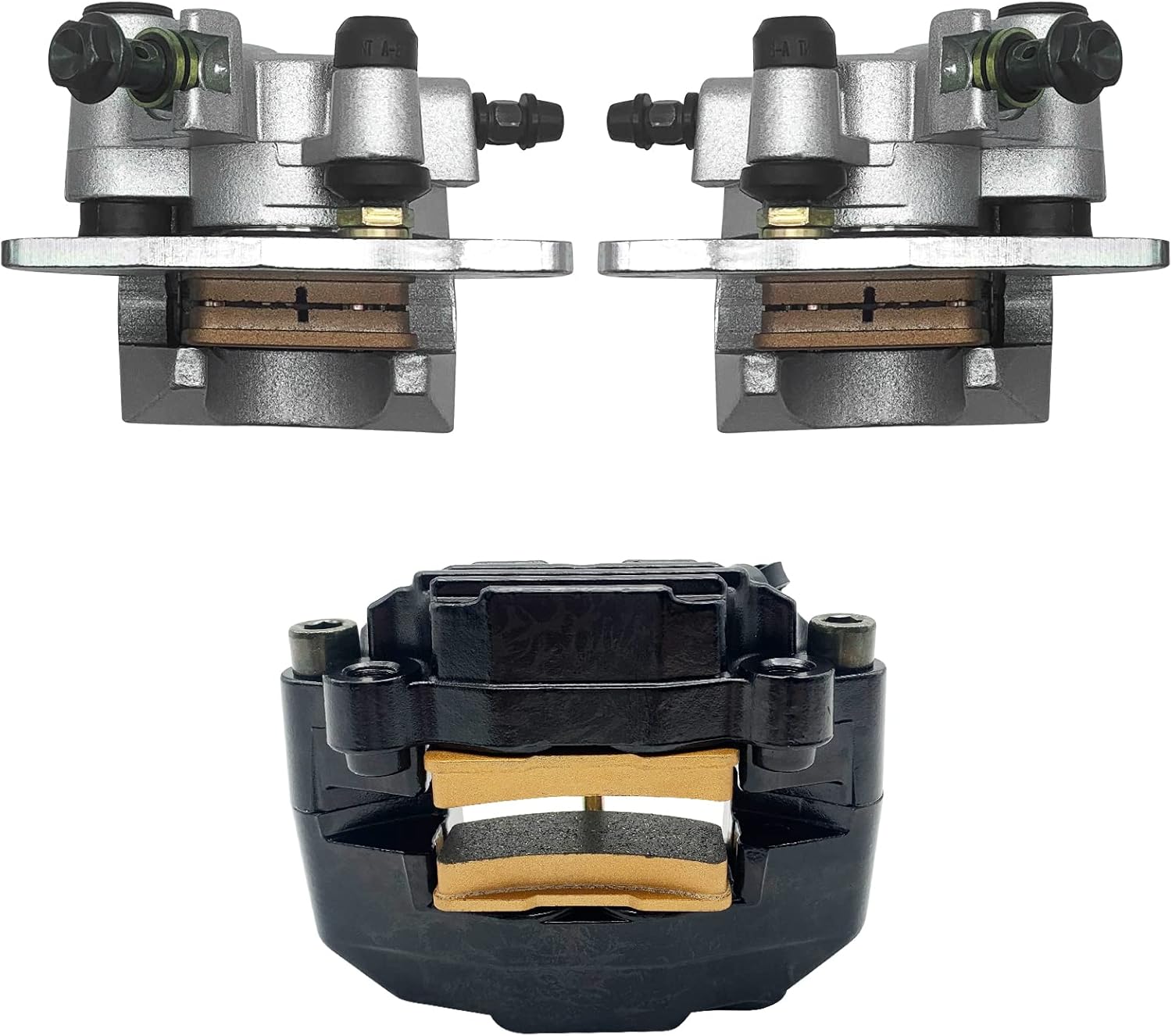 Front Left Right & Rear Brake Calipers for Yamaha Grizzly 660 YFM660 F 2002-2008 M622