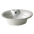 Biscuit Oval Vessel Bathroom Sink with Overflow C845261