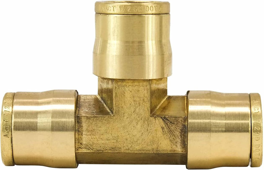 DOT Brass Push to Connect Air Brake Line Fittings Connector Kit 28-Piece A720307