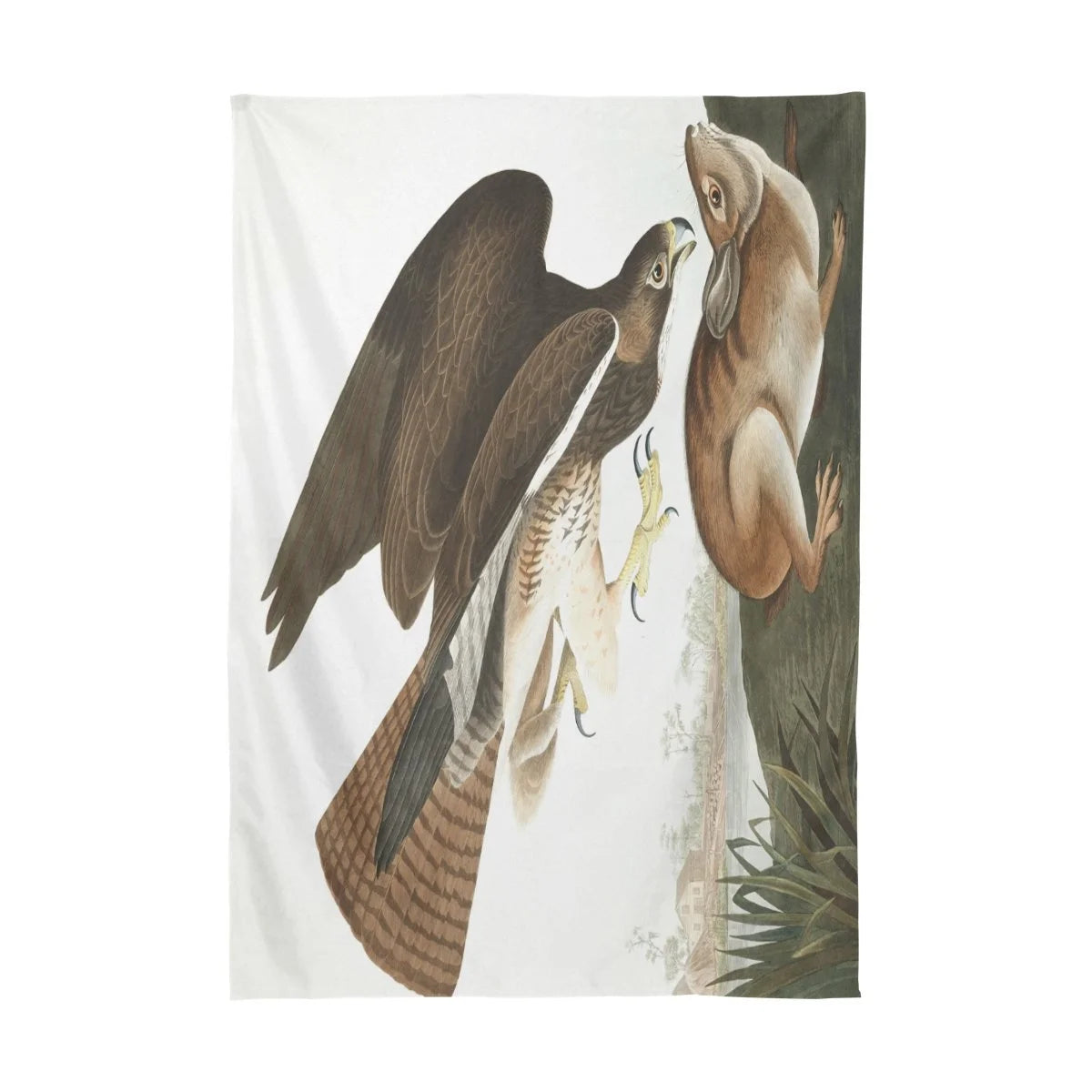 Eagle Catch Rabbit Tablecloth 60x120 inches M672