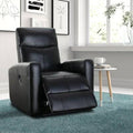 Genuine Leather Power Home Theater Recliner with Massager Q2372