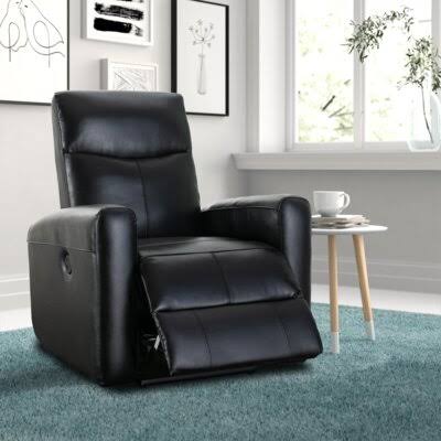 Genuine Leather Power Home Theater Recliner with Massager Q2372