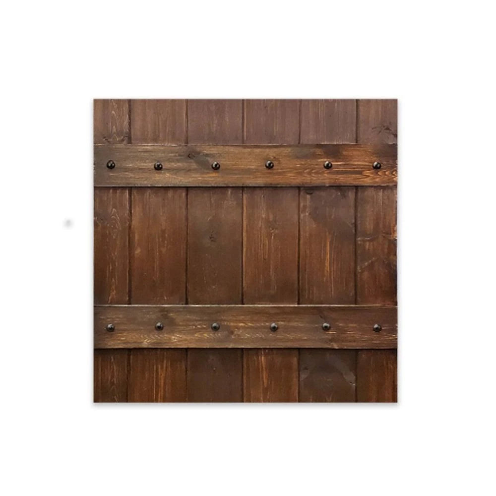 Walnut Stained Solid Wood Barn Door P9197