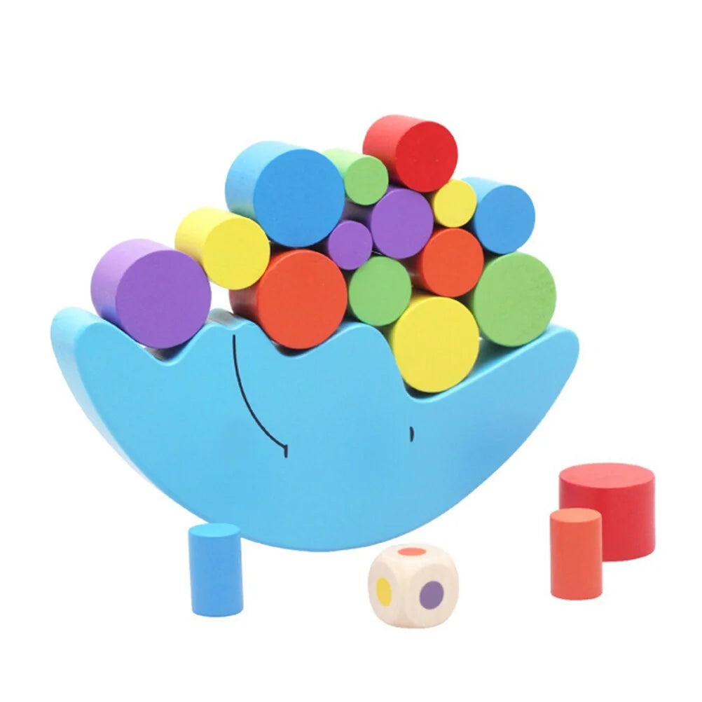 Wooden Stackable Building Blocks Set Educational Toys B61562