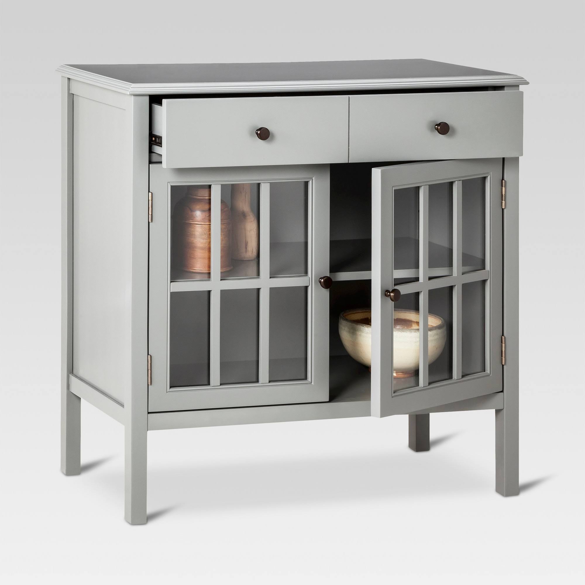 Storage Cabinet with Drawer Gray V269