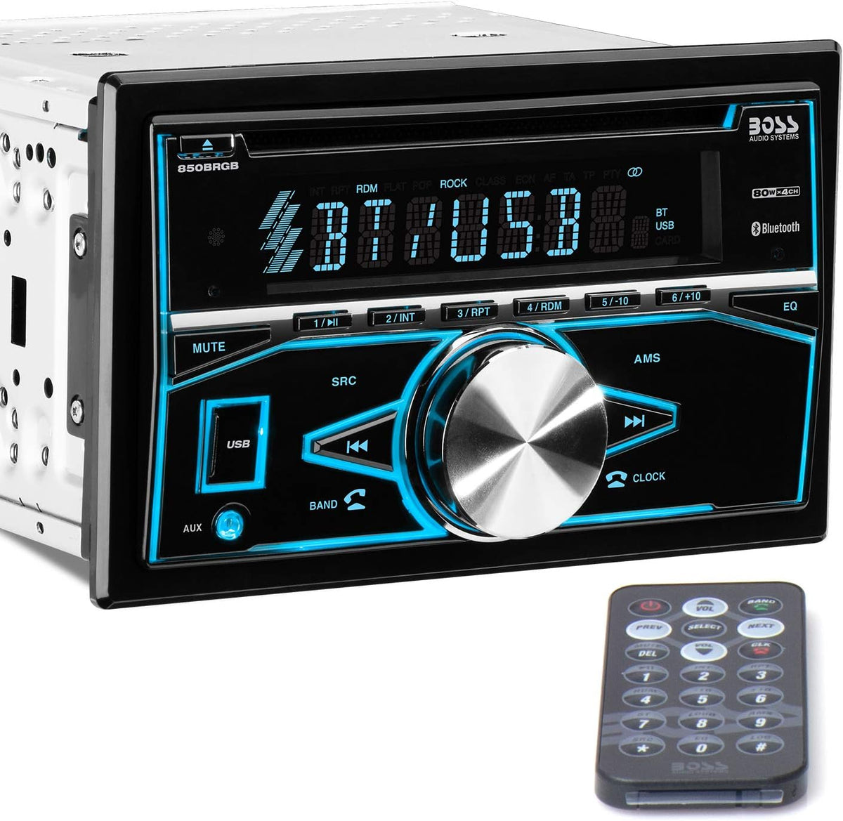 Single Din Bluetooth Car Stereo with CD/MP3/USB/AUX Input F82943