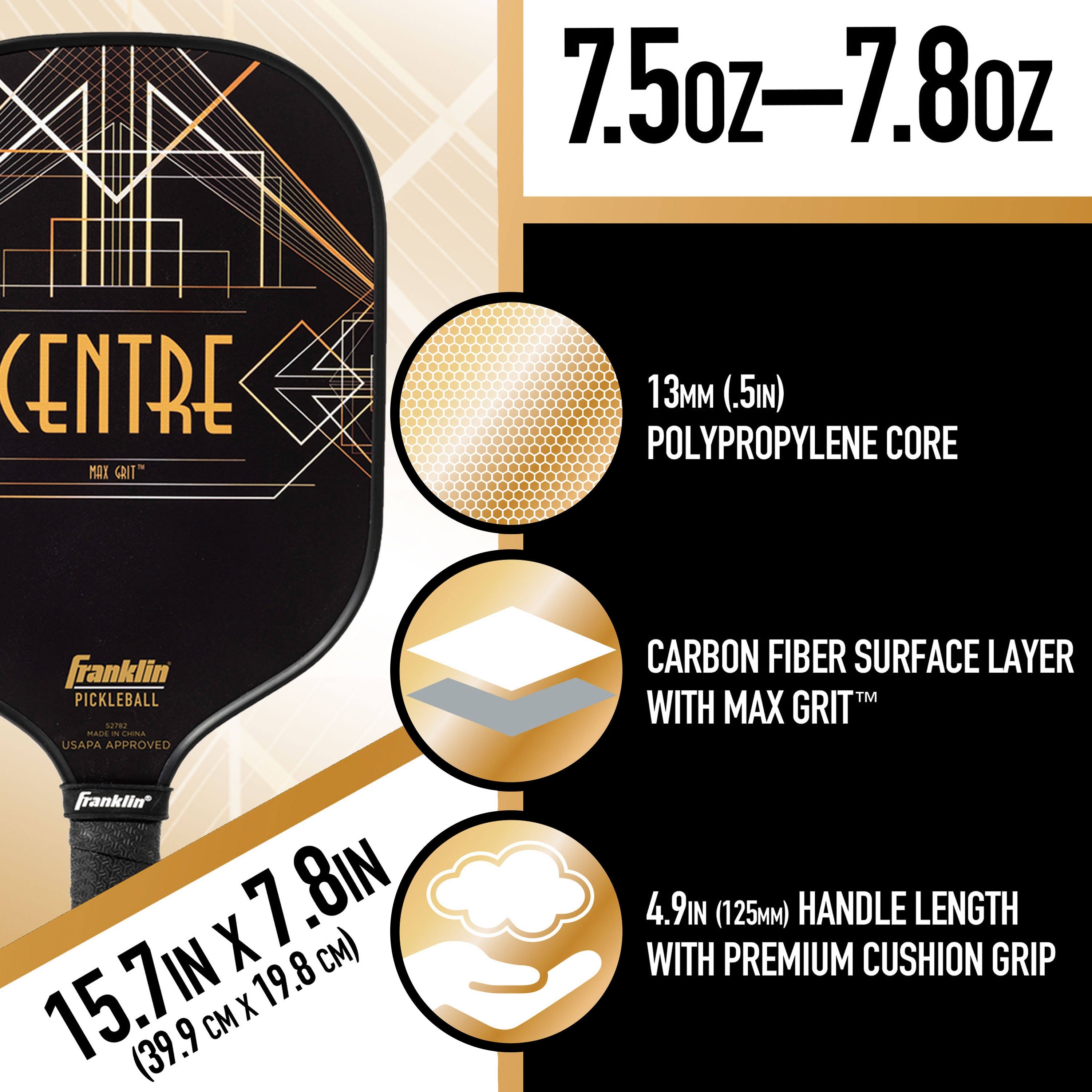 Carbon Fiber Pickleball Paddle K68736