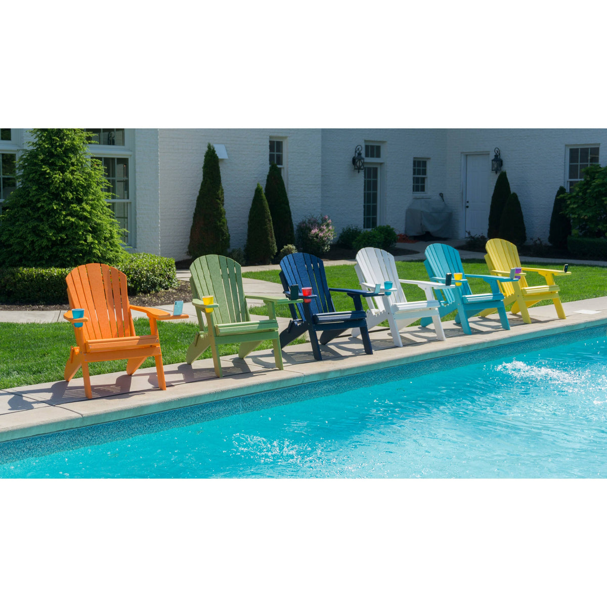Speckled Maple/Brown Folding Adirondack Chair B3971
