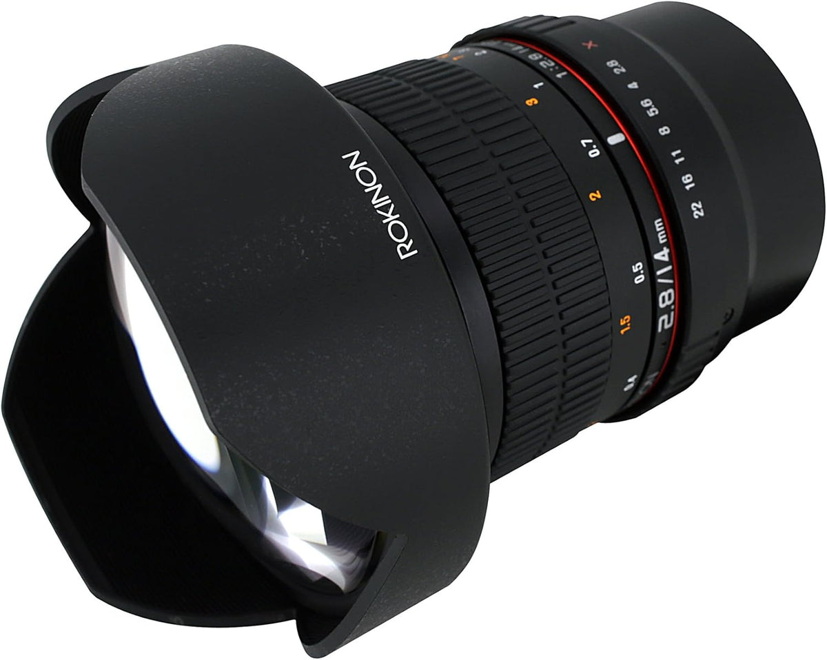 14mm F2.8 Ultra Wide Lens for Micro Four-Thirds Cameras, Black R3139